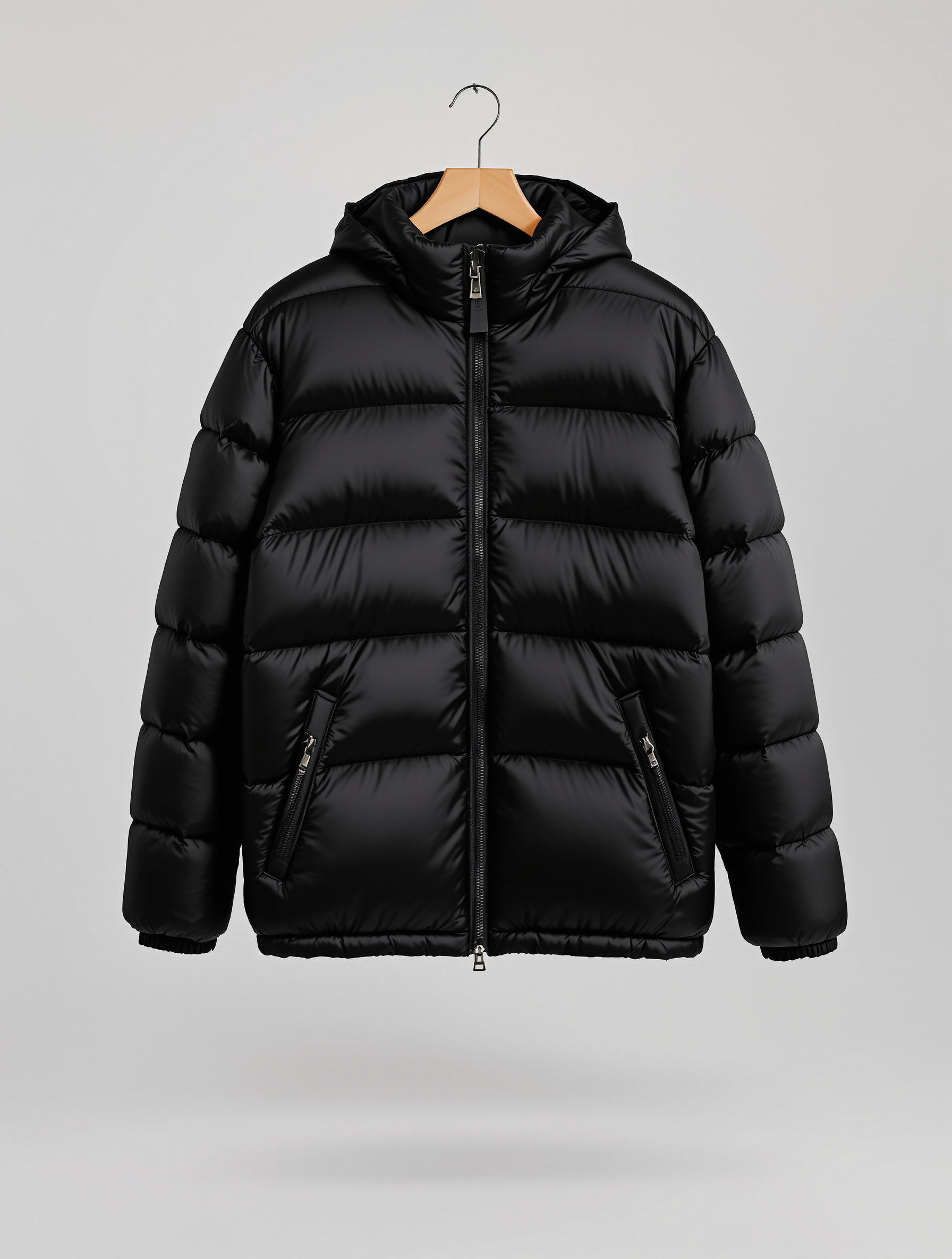 Campera puffer negra